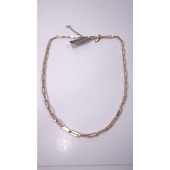 Banana Republic Women's Gold PAPERCLIP CHAIN NECKLACE NWT 38 - Picture 4 of 13